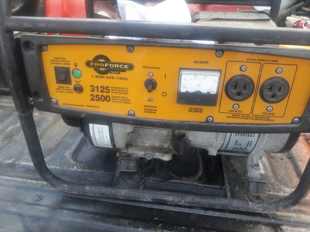 pro force by powermate 3125 watt portable generator