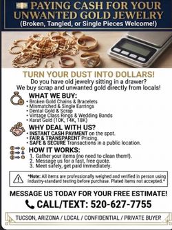 Looking for anyone interested in getting rid of their gold as fast as possible