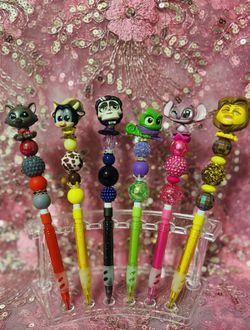✏️ Disney Characters, Doorables, Tsum Tsum Character Beaded Mechanical Pencil ✏️