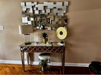 Z Gallerie Mirrored Console Table