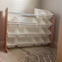 Toy Organiser - Toy Storage Bin Rack