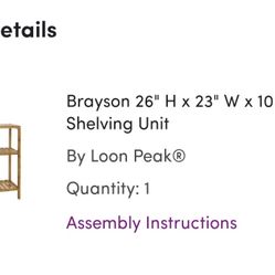 Two Shelving Units 