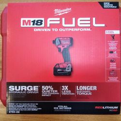 Milwaukee M18 Fuel Surge Hydraulic Impact Driver Kit 