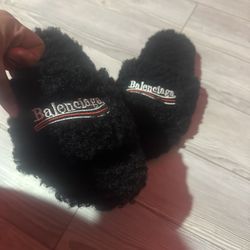 Balenciaga Fur slides 