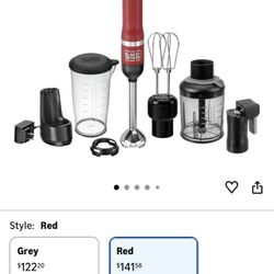 BLACK+DECKER Battery Powered Blender, Red