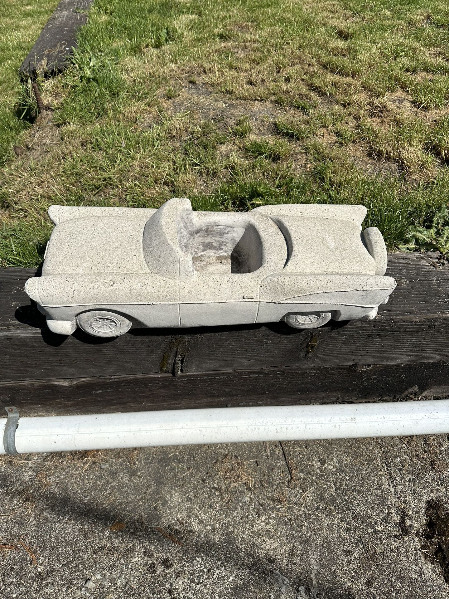 2ft Long Concrete Classic Car Plant Holder
