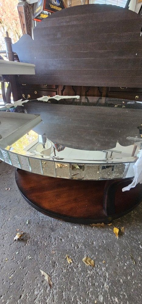 Glass Coffee Table + 2 Matching Side Tables