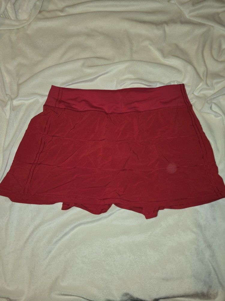 Lululemon Red Skirt