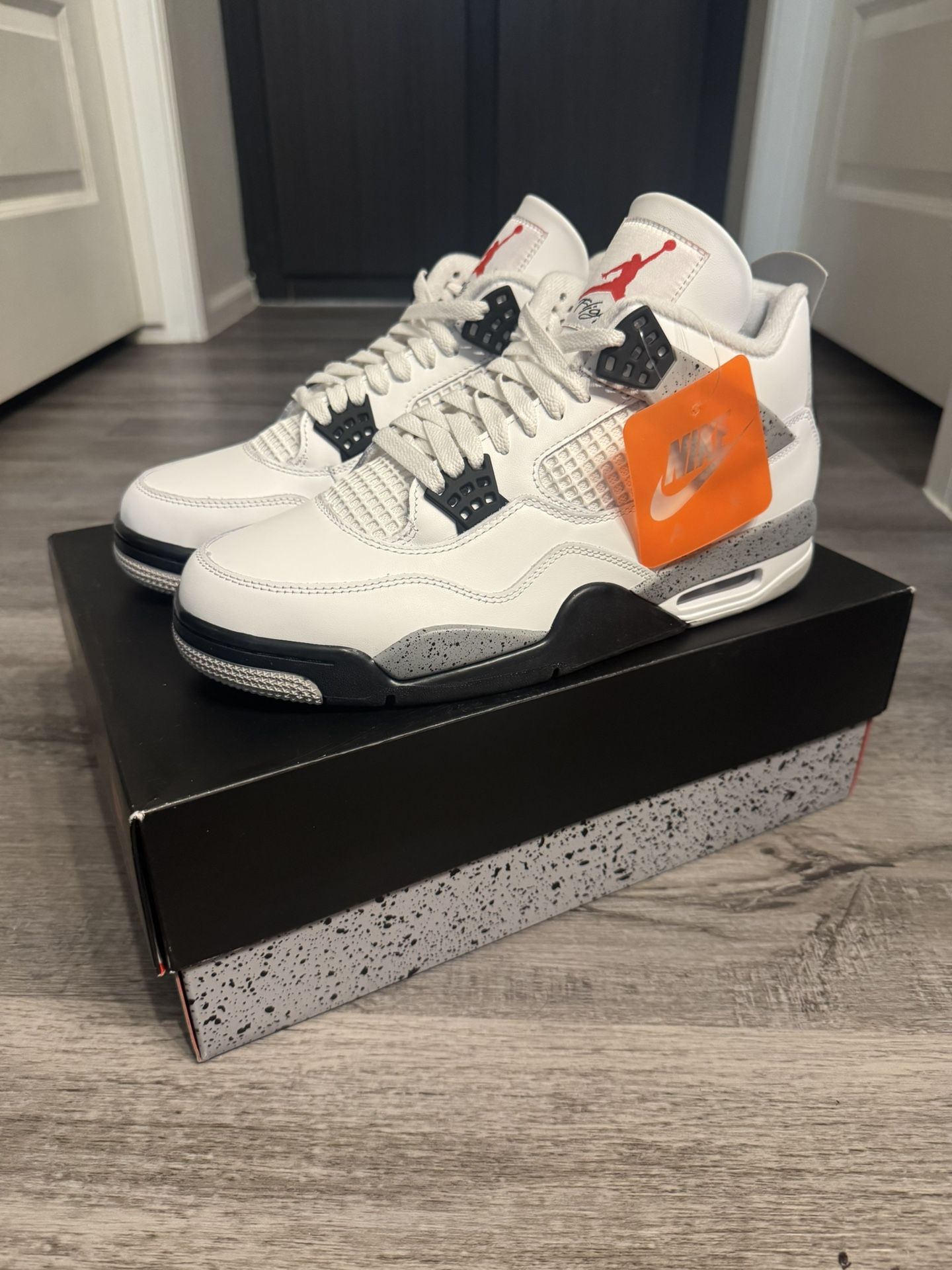 Size 10.5 - Jordan 4 White Cement (2025)