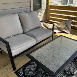 Patio Loveseat And Table