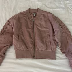 Blush / Light Pink Bomber Jacket