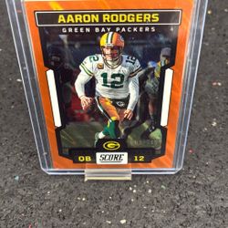 2023 Score ~ AARON RODGERS ~ Orange Lava #'d 503/565 