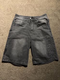 Misunderstood ‘STOOD’ Embroidered Jorts