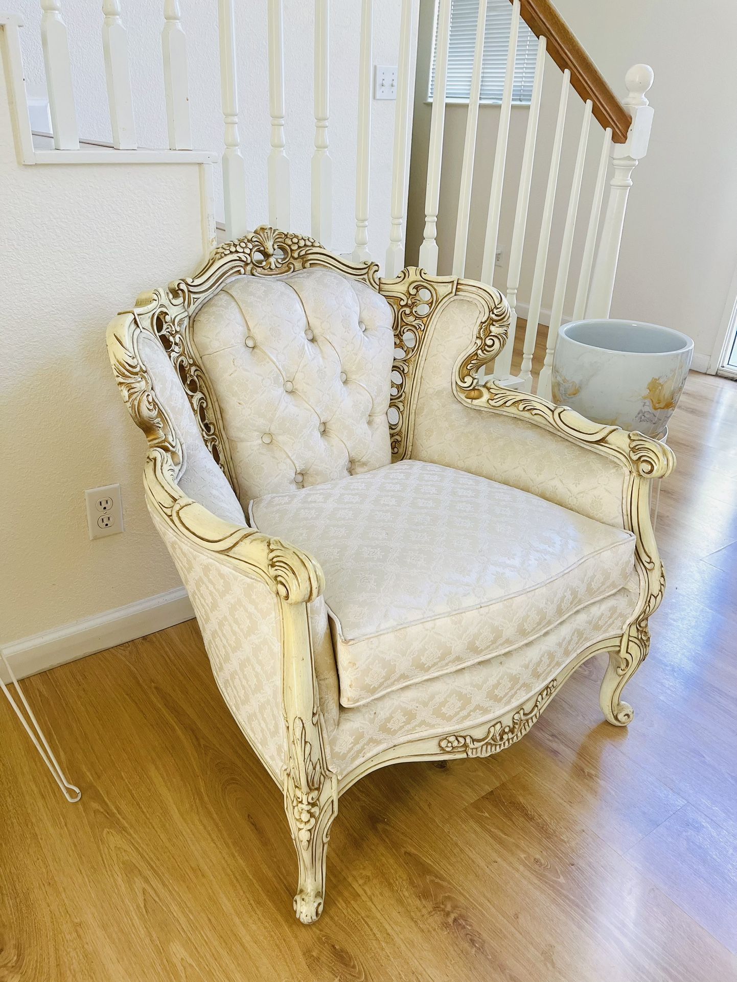 French Rococo Style Armchair