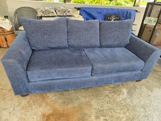 Blue Fabric Sofa Couch