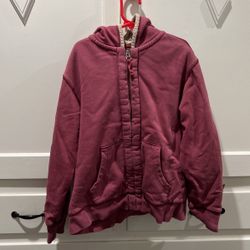 Lands End Thick Fleece Inside Zip Boys Jacket