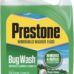 Prestone Bug Wash Windshield Washer Fluid, 1 Gallon