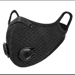 Sport wearing Mask with filter and silicon valves.