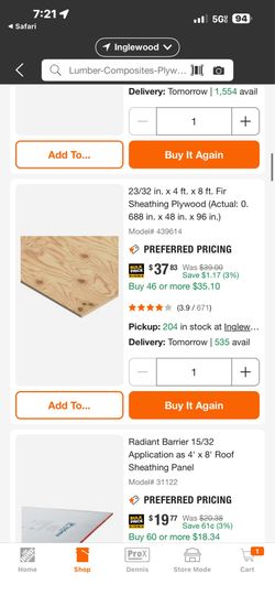 3/4 inch plywood CDX