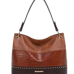 BRAND NEW W/TAGS! Brown Studded Purse 