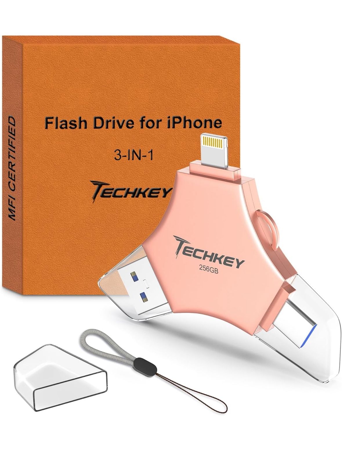 MFi Certified USB 3.0 Flash Drive 256GB for