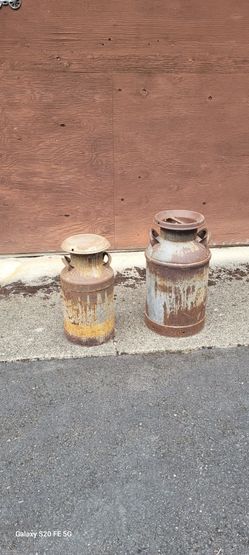 Old Rusty Milk Cans