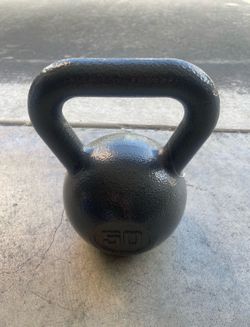 Athletic Works 50lb Kettlebell, Casting Iron, Durable