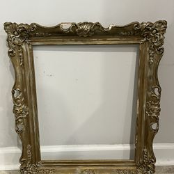 Antique Wood Gesso Frame 