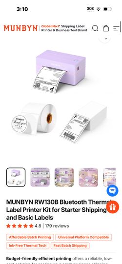 NEW Bluetooth Thermal Label printer
