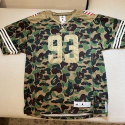 A Bathing Ape X Adidas Camo Mesh Jersey