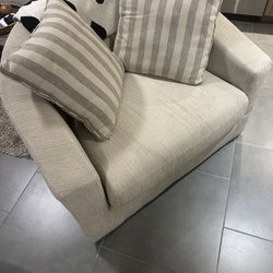 Need to sell this ASAP! Swivel Loveseat / Rotating Sofa – Seats 2