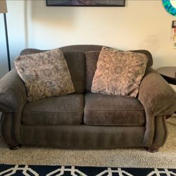 Brown Loveseat Sofa