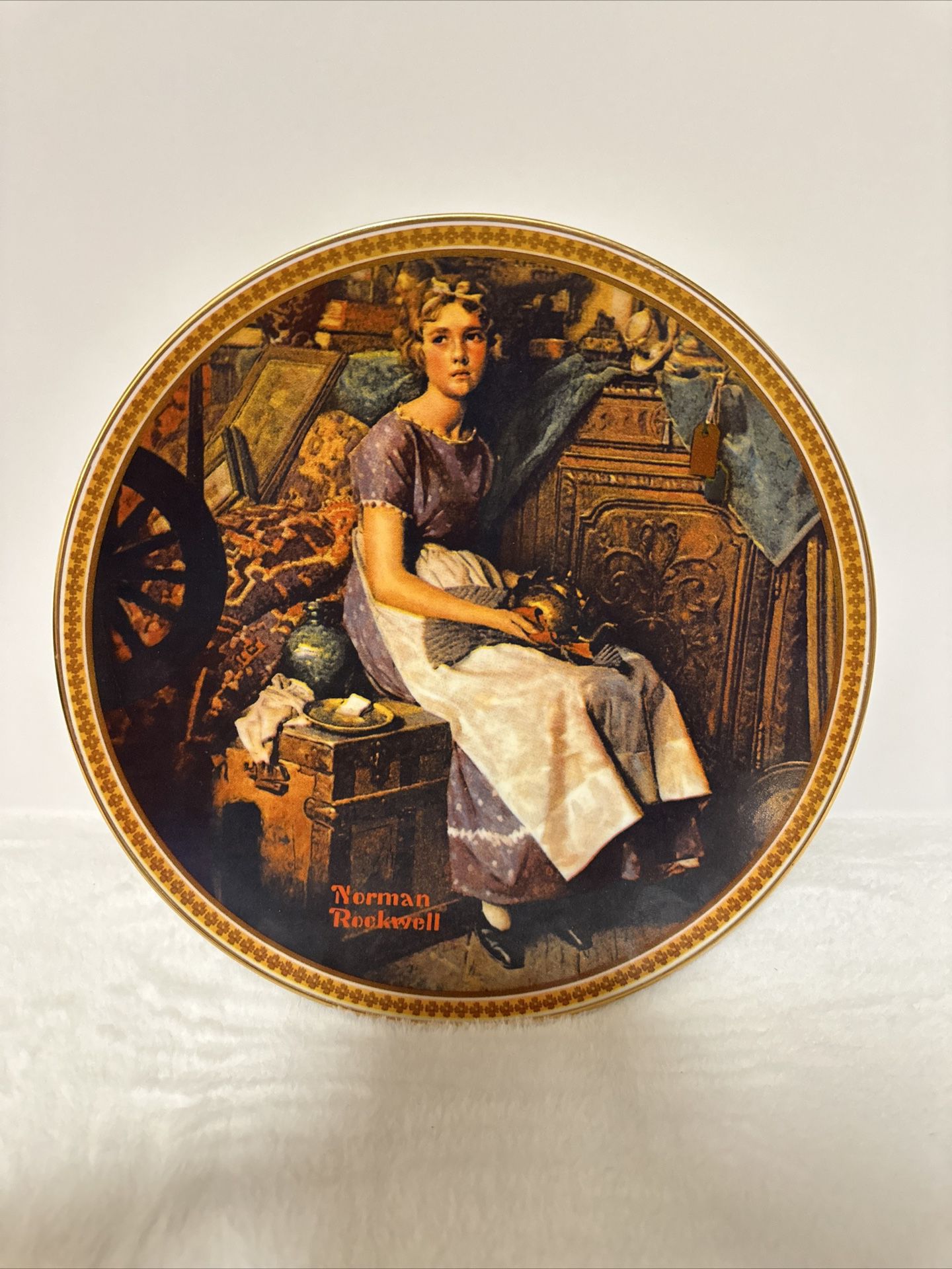 Collector Plate Norman Rockwell Dreaming In The Attic 