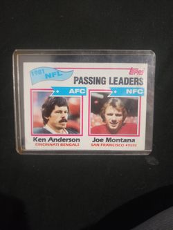 Ken Anderson & Joe Montana
