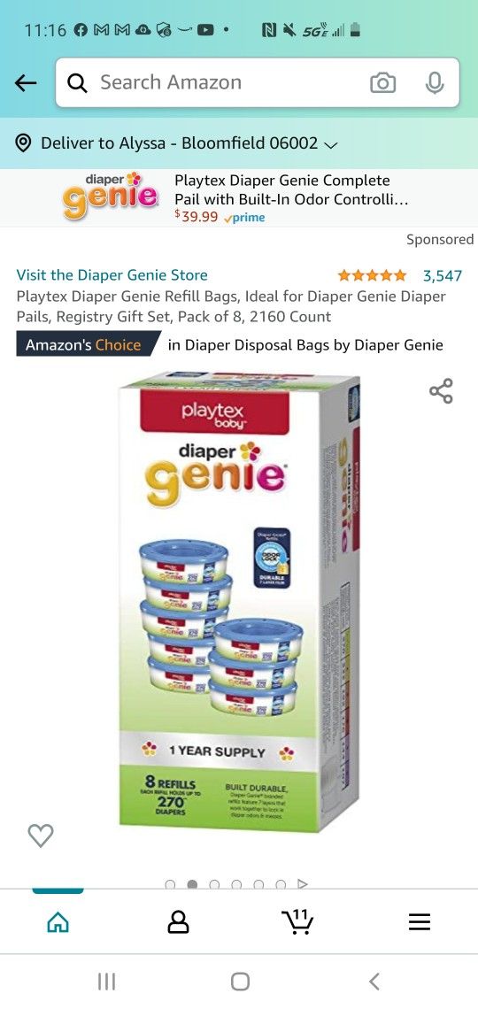 Playtex Diaper Genie Refills (3)