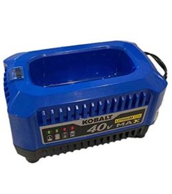 Kobalt 40-Volt Lithium Ion (Li-Ion) Compact Cordless Power Equipment Battery Charger with New Top Load Design