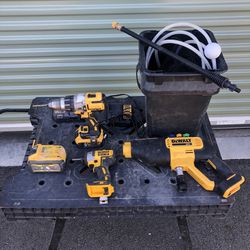 DeWALT 20V Cordless Bundle | DCD996 Hammer Drill-Driver + DCF887 1/4” Cordless Impact Driver + DCPW550 Power Cleaner - Pressure Washer  