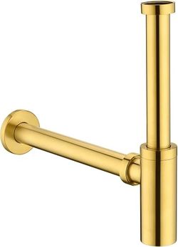 Luxier Brushed Gold Brass Bottle Trap 1-1/4" – Open Box