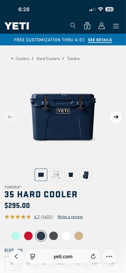 Selling a  Brand New Yeti Tundra 35 hard cooler for $270