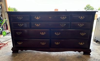 Solid wood dresser