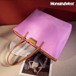 Purple Montana West Structured Tote Bag