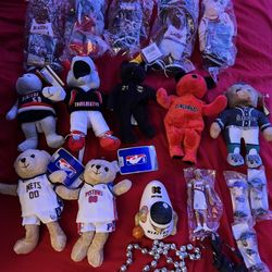 A Bunch Of Like Basketball And Baseball Items