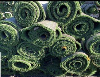 Used artificial turf