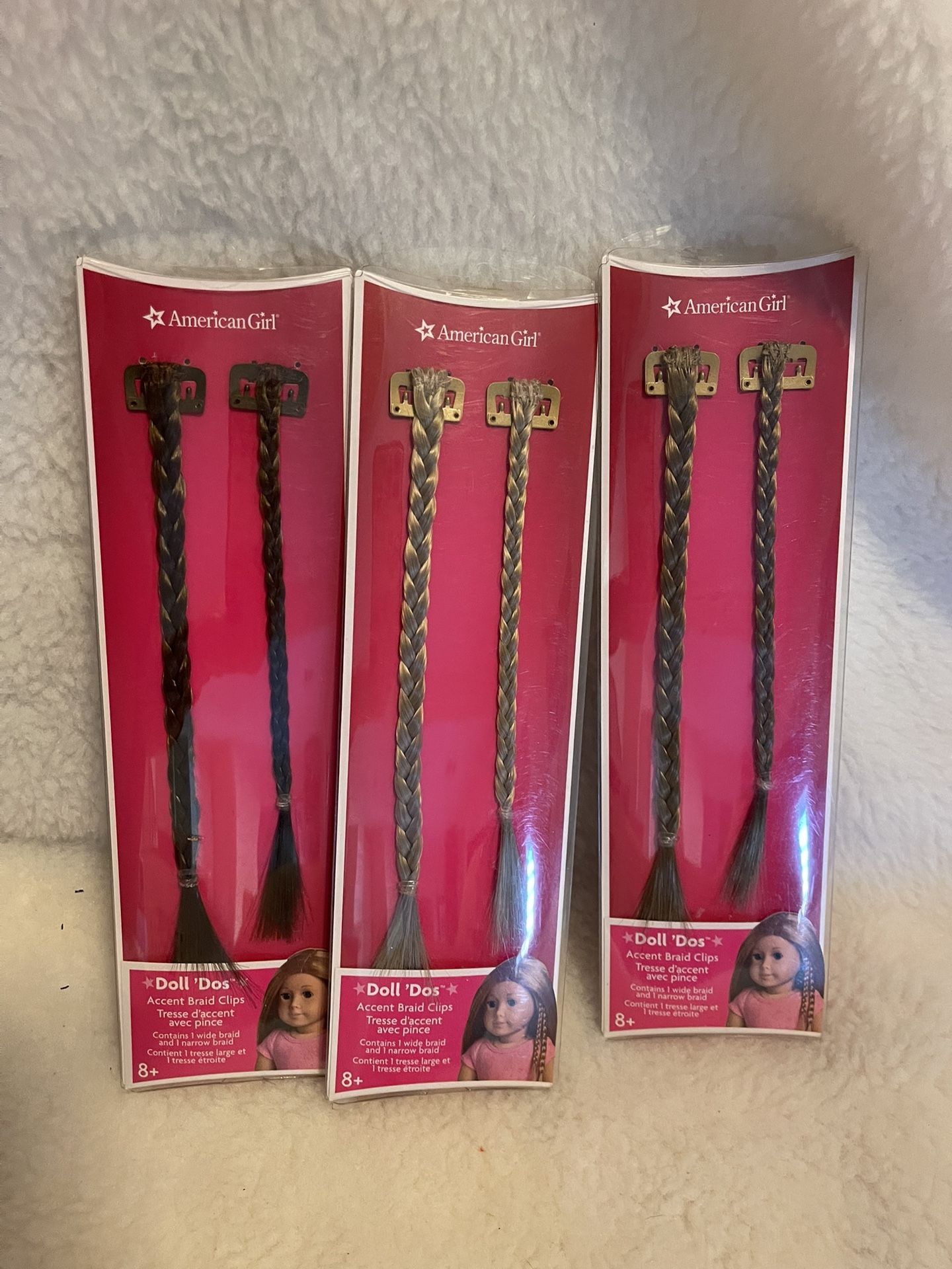 American Girl Doll Braid Sets (3)