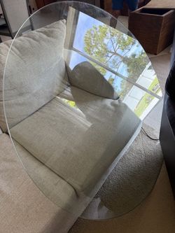 55 in Glass table top