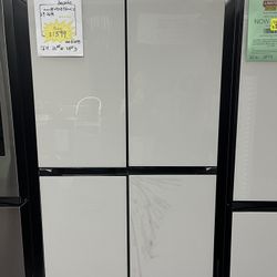 Refrigerator, Bespoke Samsung White 36’ Fridge 