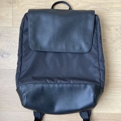 Moleskine Black Slim Backpack, Metro Collection, Sleek Modern Minimalist, Retail $159 Is