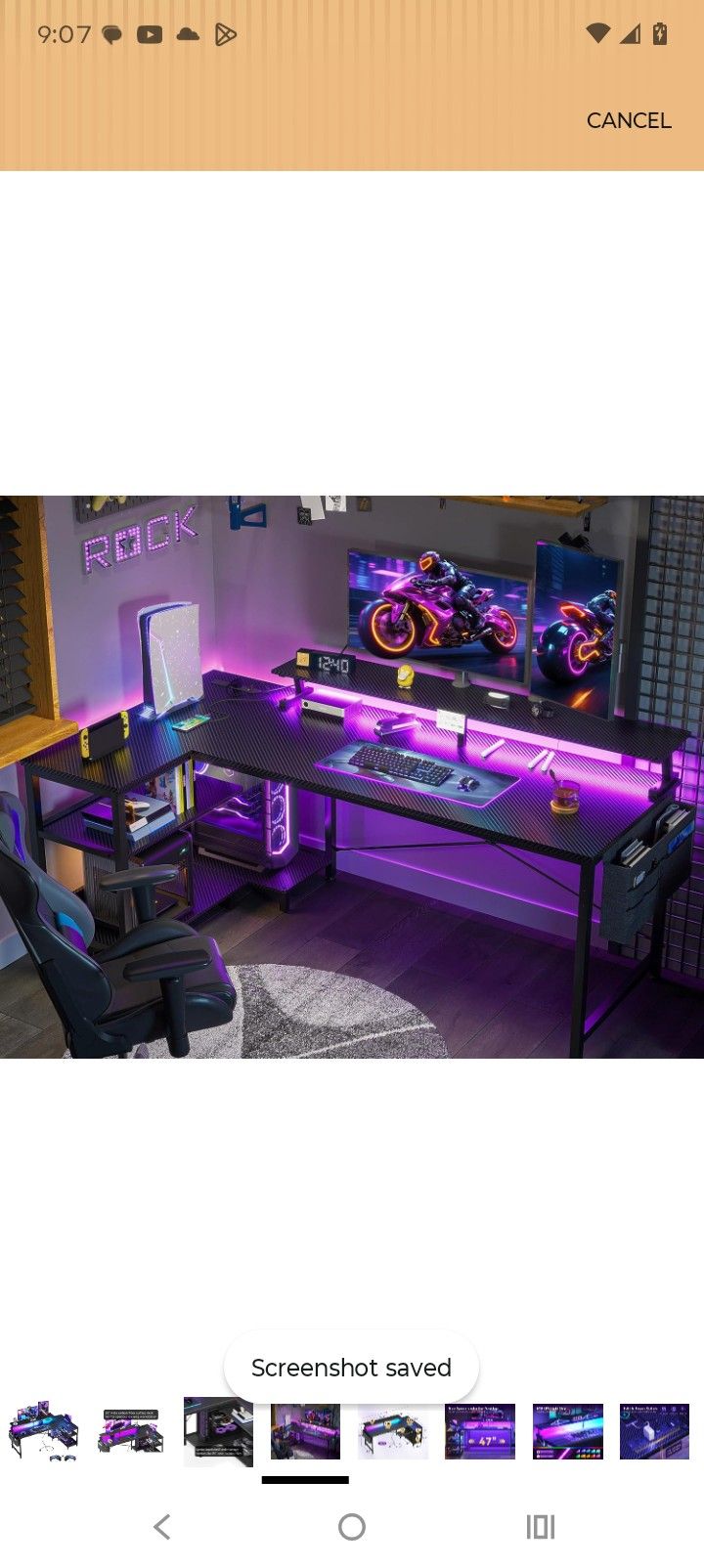 Brand New In Box Modern Gaming Desk!