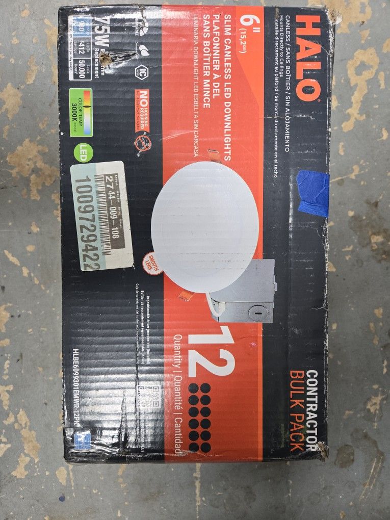 6" Halo Remodel Can Lights 12 Pack