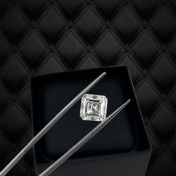 Square Emerald Shape Lab Grown Certified Diamond 